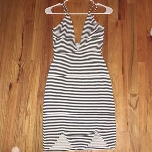 Striped mini dress